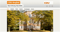 Desktop Screenshot of cdu-krefeld.de